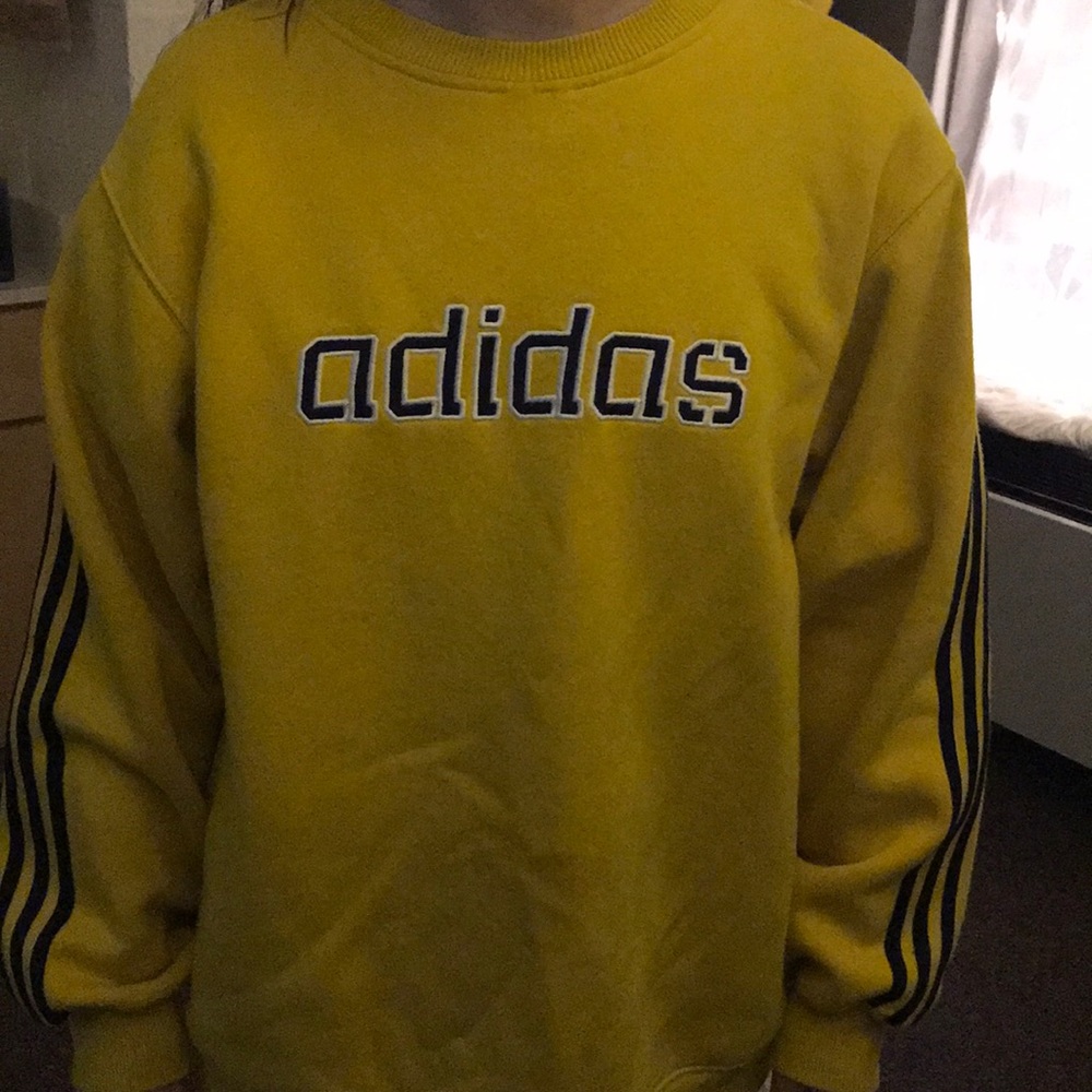 Adidas yellow sweatshirt